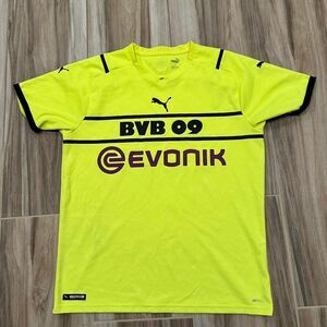 Puma Borussia Dortmund Third 21-22 Men's Cup Jersey Volt-Black